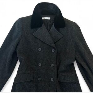 Perry Ellis Charcoal Double-Breasted Pea Coat